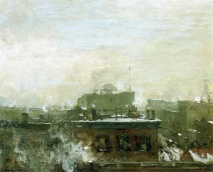 The El by Henry Ward Ranger Oil Painting