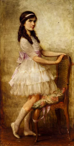 Portrait Of Miss Barbara De Selincourt by Herbert James Draper Oil Painting