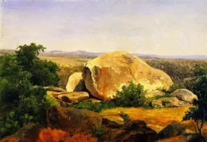 Yellow Boulders on Bear Mountain by Herman Lungkwitz Oil Painting