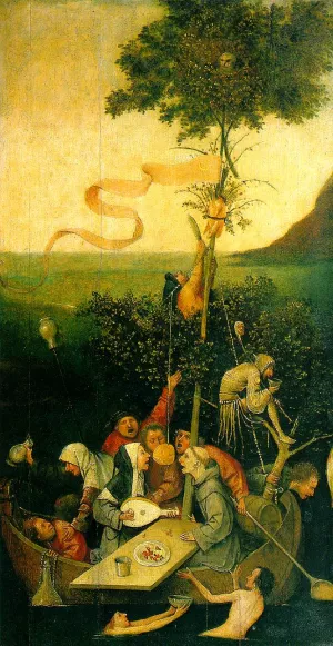 The Ship of Fools Oil painting by Hieronymus Bosch