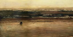 Low Tide, Villerville by Homer Dodge Martin Oil Painting