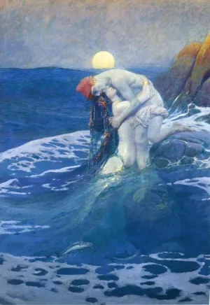 The Mermaid by Howard Pyle Oil Painting