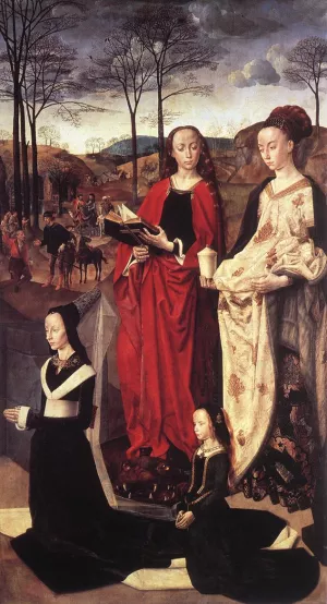 Sts. Margaret and Mary Magdalene with Maria Portinari by Hugo Van Der Goes Oil Painting