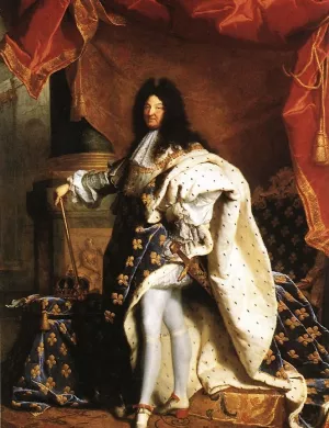 Portrait of Louis XIV by Hyacinthe Rigaud Oil Painting