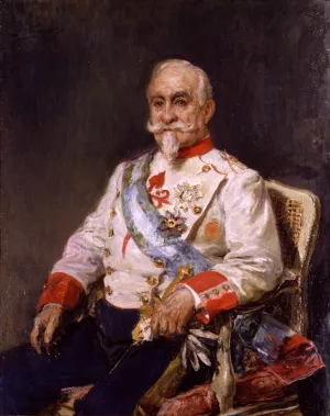 Retrato del Conde Guaki by Ignacio Pinazo Camarlench Oil Painting
