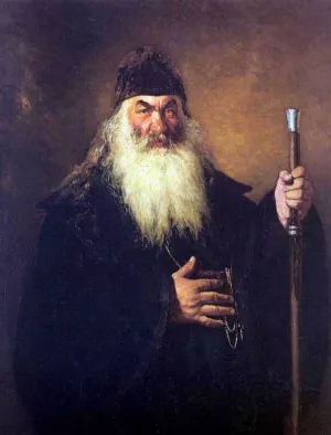 An Archdeacon by Ilia Efimovich Repin Oil Painting