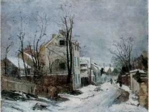 Winter in Barbizon also known as Iarna la Barbizon by Ion Andreescu Oil Painting
