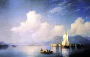 Lake Maggiore in the Evening by Ivan Konstantinovich Aivazovsky Oil Painting