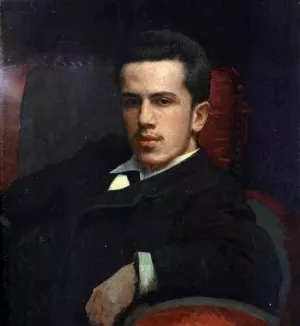 Portrait of Anatoly Kramskoy, the Artist's Son by Ivan Nikolaevich Kramskoy Oil Painting