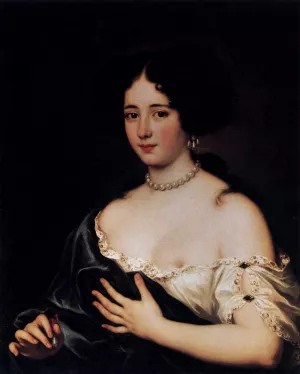 Maria Mancini as Cleopatra by Jacob Ferdinand Voet Oil Painting
