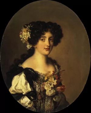 Portrait of Gabriela Mancini by Jacob Ferdinand Voet Oil Painting