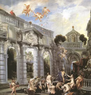 Nymphs at the Fountain of Love by Jacob Jordaens Oil Painting
