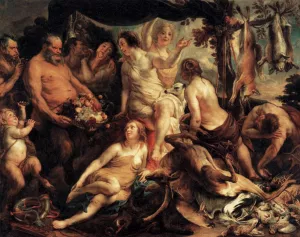 The Rest of Diana by Jacob Jordaens Oil Painting