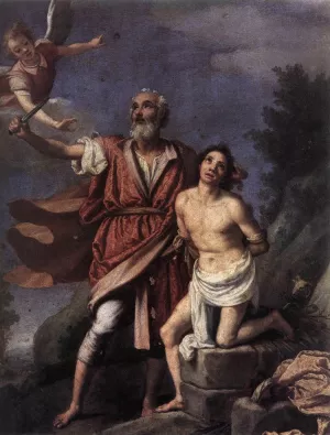 Sacrifice of Isaac by Jacopo Da Empoli Oil Painting