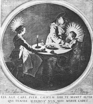 The Holy Family at Table by Jacques Callot Oil Painting