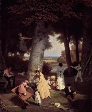 The Playground by Jacques-Laurent Agasse Oil Painting