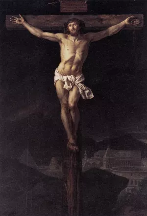 Christ on the Cross by Jacques-Louis David Oil Painting