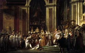 Consecration of the Emperor Napoleon I and Coronation of the Empress Josephine by Jacques-Louis David Oil Painting