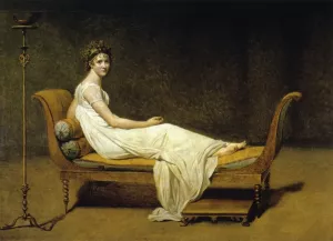Juliette Recamier by Jacques-Louis David Oil Painting