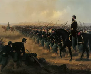 View of the Grand Army of the Republic by James Alexander Walker Oil Painting