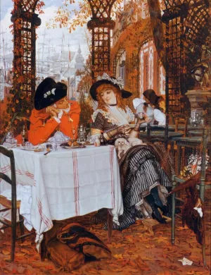 A Luncheon Oil painting by James Tissot