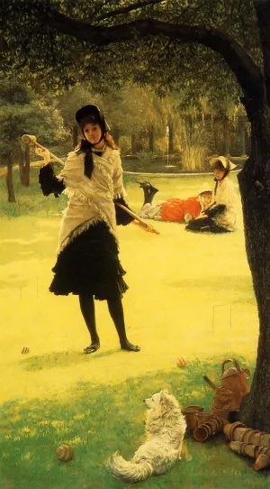 Croquet by James Tissot Oil Painting