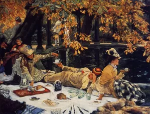 Holiday also known as The Picnic by James Tissot Oil Painting