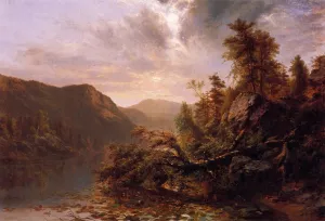 Loon Lake by James Mcdougal Hart Oil Painting