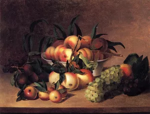 Grapes, Apples and Bowl of Peaches by James Peale Oil Painting