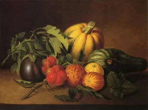 Vegetable Still Life by James Peale Oil Painting