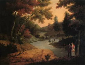 View on the Wissahickon by James Peale Oil Painting