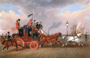 The Last of the Mail Coaches at Newcastle Upon Tyne by James Pollard Oil Painting