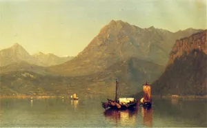 Lake Como by James Renwick Brevoort Oil Painting