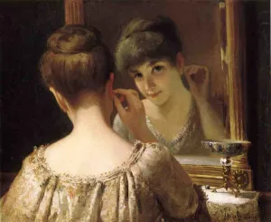 The Coquette by James Wells Champney Oil Painting