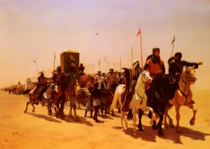 Richard, Coeur De Lion, On His Way To Jerusalem by James William Glass Oil Painting