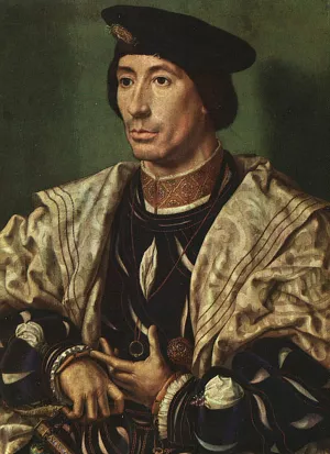 Portrait of Baudouin of Burgundy by Jan Gossaert (Mabuse) Oil Painting