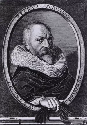 Petrus Scriverius by Jan II Van De Velde Oil Painting
