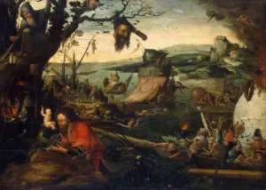 Landscape with the Legend of St Christopher by Jan Mandijn Oil Painting