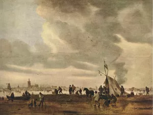 View of The Hague in Winter by Jan Van Goyen Oil Painting