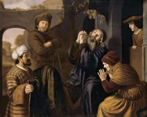 Jacob Being Shown Joseph's Robe by Jan Victors Oil Painting