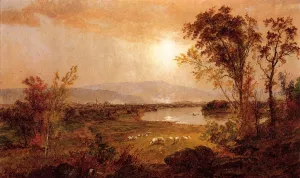 A Bend in the River Oil painting by Jasper Francis Cropsey