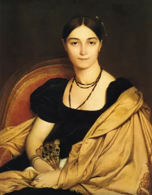 Antonia Duvaucey de Nittis by Jean-Auguste-Dominique Ingres Oil Painting