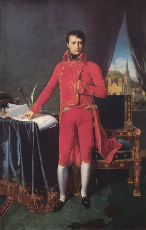 Bonaparte as First Consul by Jean-Auguste-Dominique Ingres Oil Painting