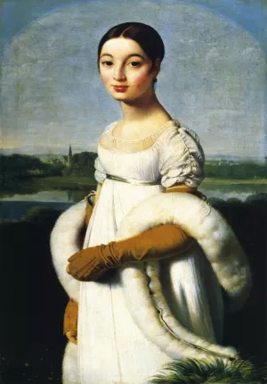 Caroline Riviere by Jean-Auguste-Dominique Ingres Oil Painting