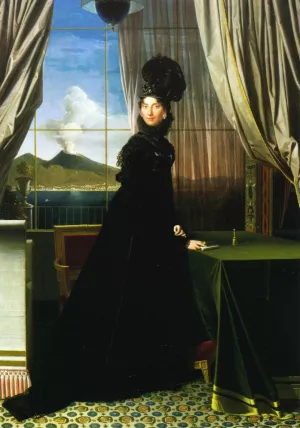 Carolline Murat, Queen of Naples by Jean-Auguste-Dominique Ingres Oil Painting