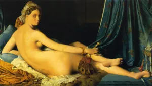 La Grande Odalisque by Jean-Auguste-Dominique Ingres Oil Painting