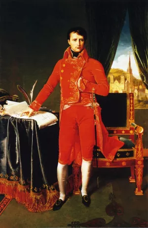 Napoleon Bonaparte in the Uniform of the First Consul by Jean-Auguste-Dominique Ingres Oil Painting