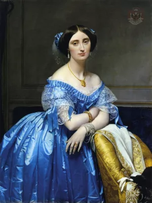 Princess Pauline-Eleonore de Broglie by Jean-Auguste-Dominique Ingres Oil Painting
