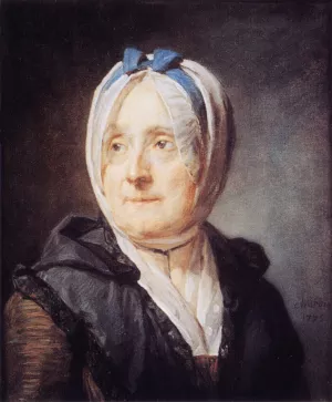 Portrait of Madame Chardin by Jean-Baptiste-Simeon Chardin Oil Painting