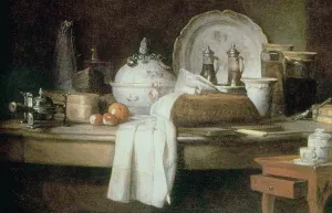 The Butler's Table by Jean-Baptiste-Simeon Chardin Oil Painting